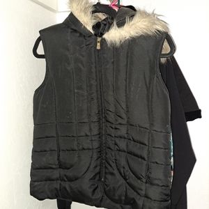 Black fury vest